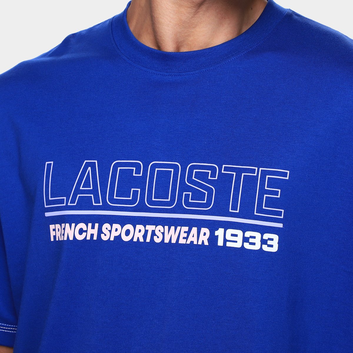 Camiseta Lacoste Estampada Masculina - Tam: P - 2