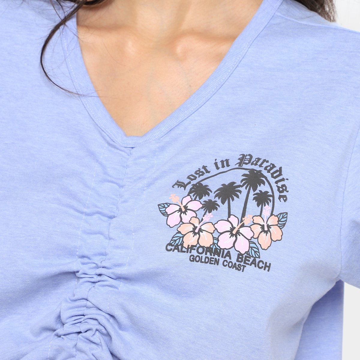 Blusa Lecimar Lost In Paradise Amarração Feminina