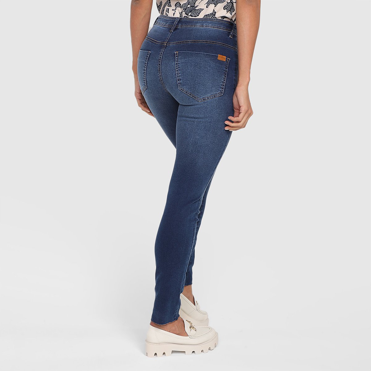 Calça Jeans Skinny Morena Rosa Isabelli Cintura Alta Feminina - Tam: 36 - 2