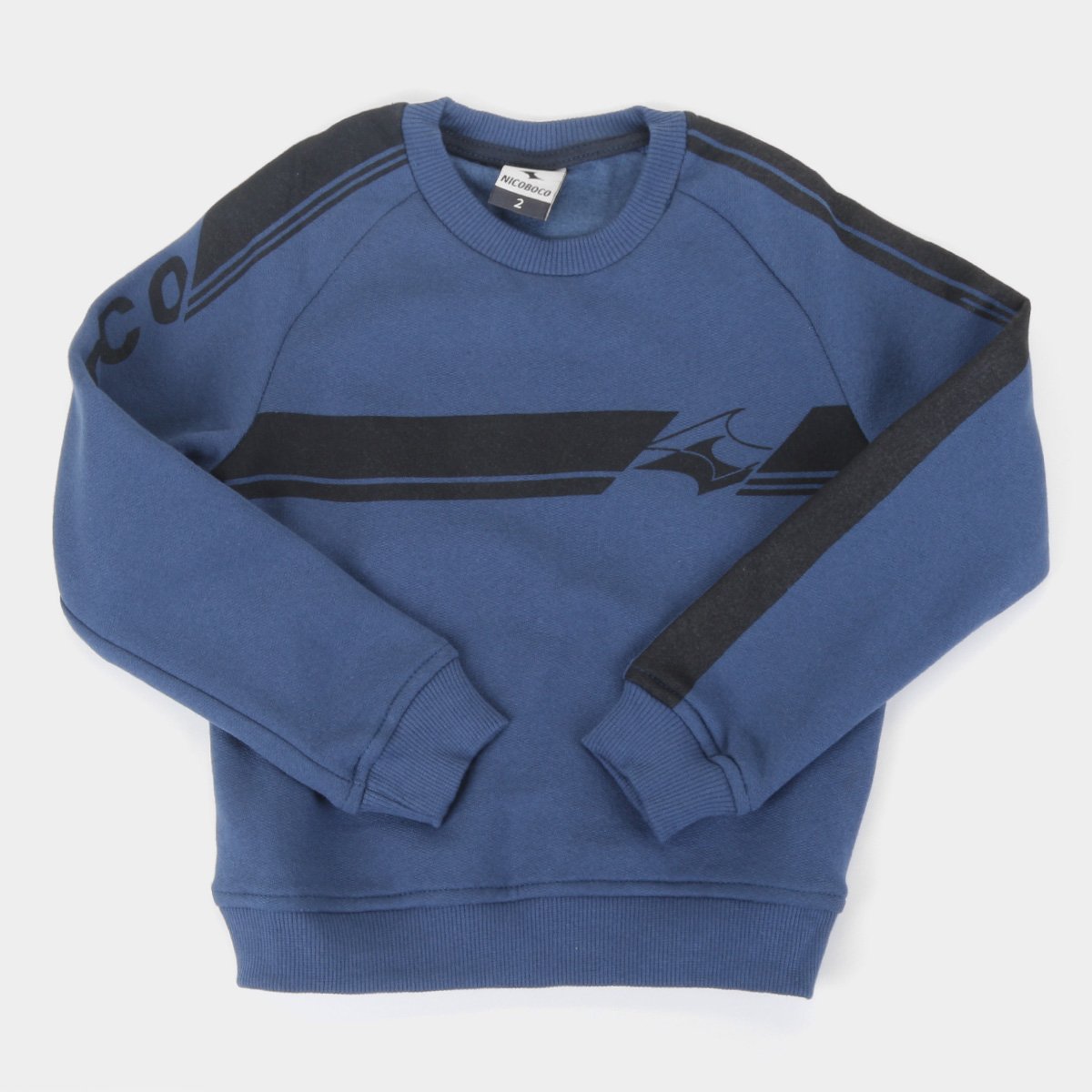 Moletom Infantil Nicoboco Careca Raglan Kyre Masculino