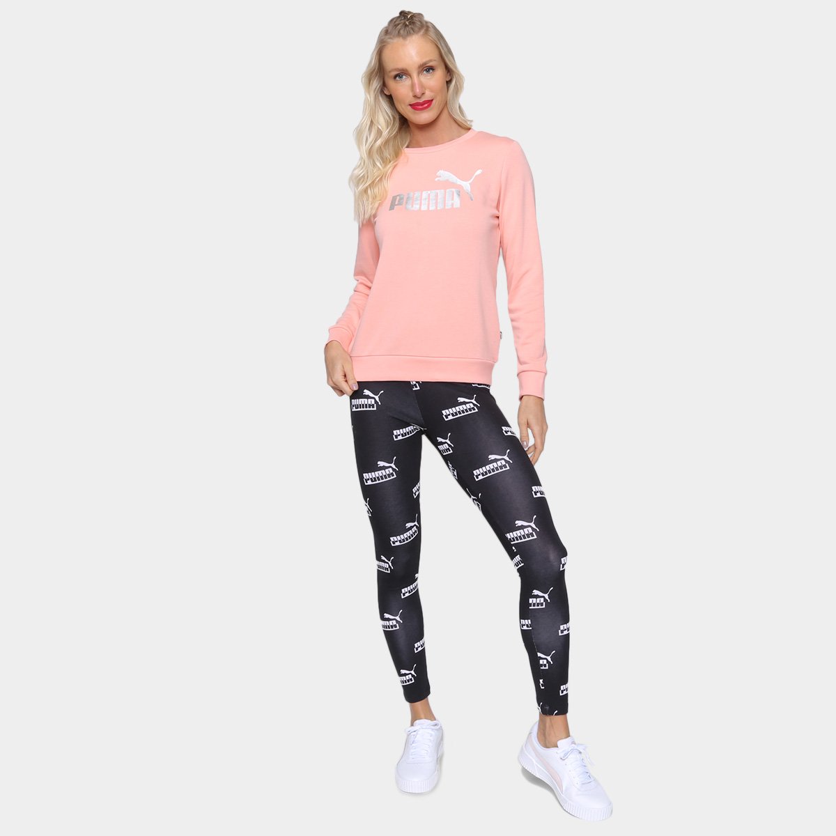 Camiseta Puma Metallic Manga Longa Feminina - Tam: P - 3