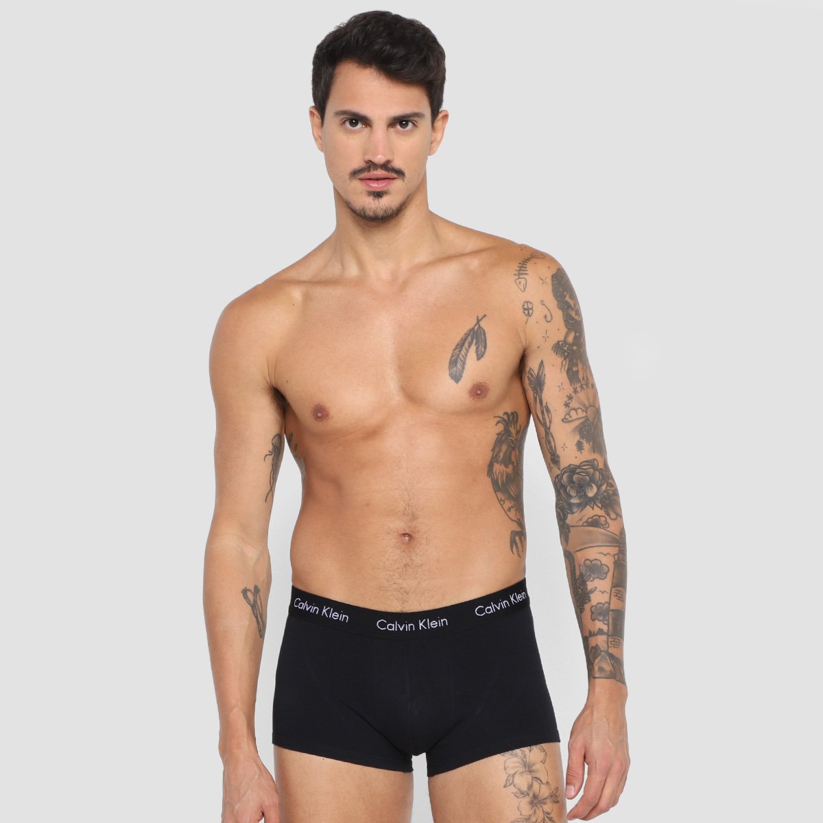 Kit Cueca Boxer Calvin Klein Trunk 3 Peças - Tam: P - 1