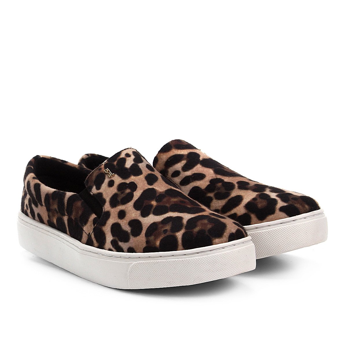 Tênis Santa Lolla slip on flat onça