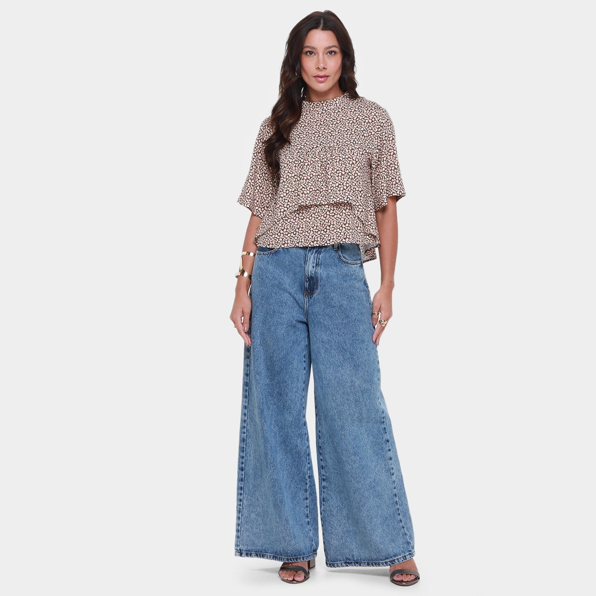 Bata Animale Onça Babados Feminina - Tam: 44 - 3