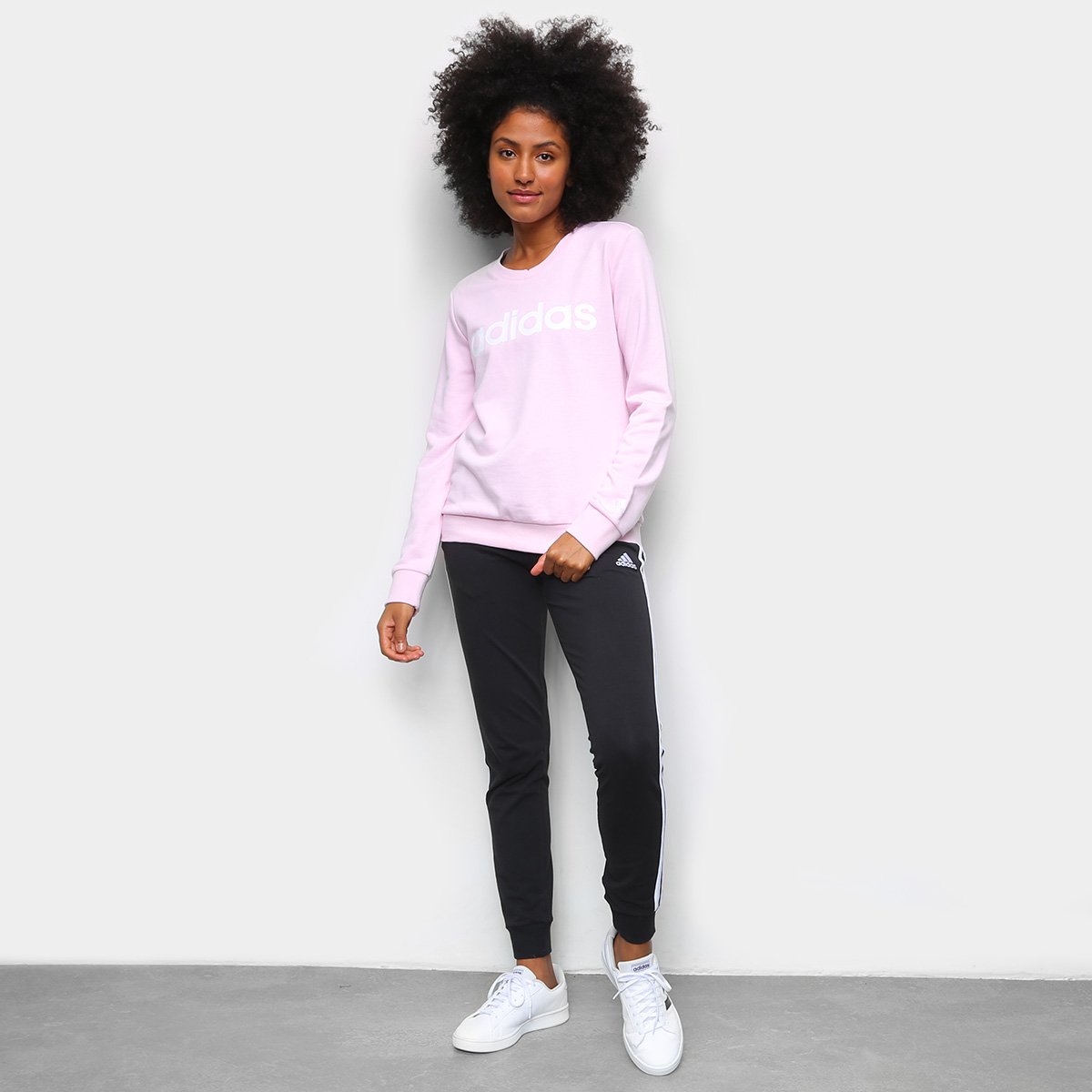 Moletom Adidas Essentials Linear Feminino - Tam: P - 3