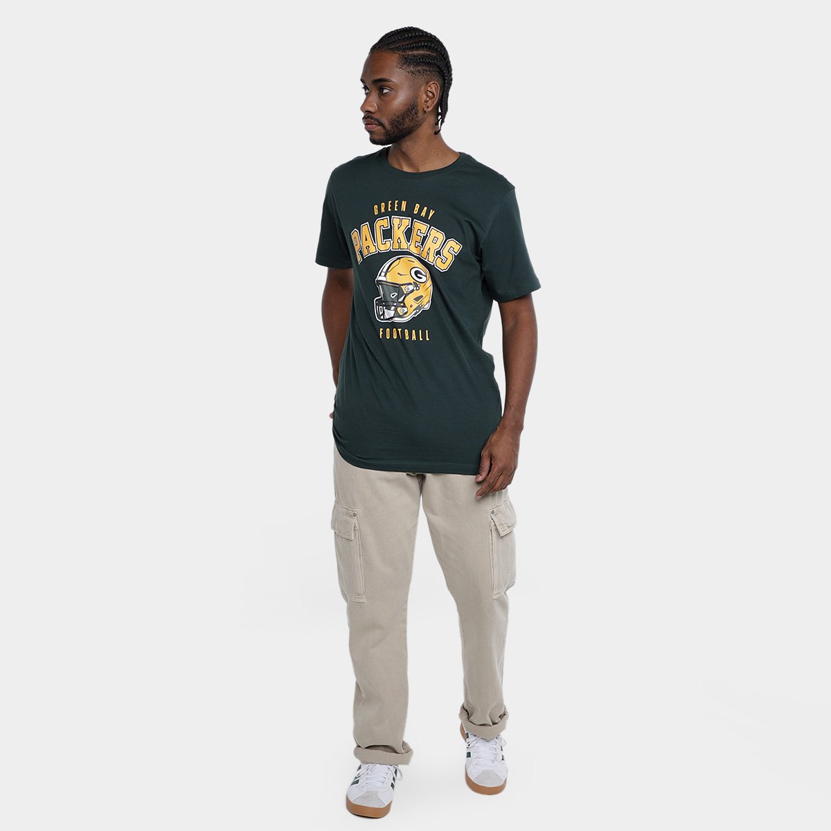 Camiseta NFL Green Bay Packers(Grepac) Player Bark Masculina - Tam: P - 3
