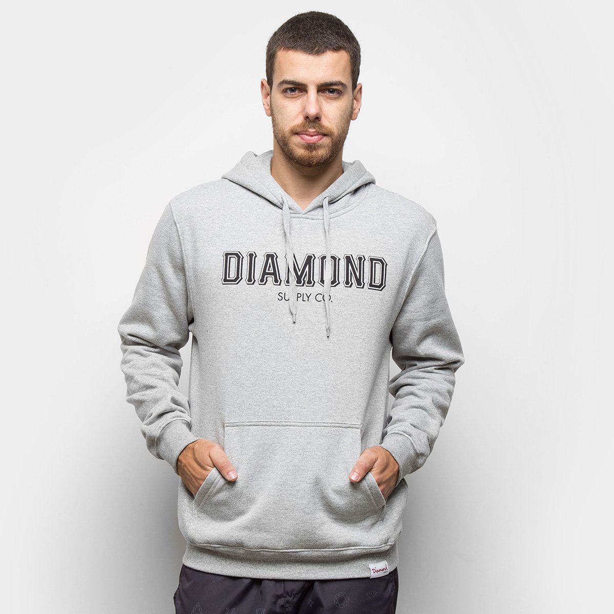 Moletom Diamond SF Hoodie Cangur Masculino