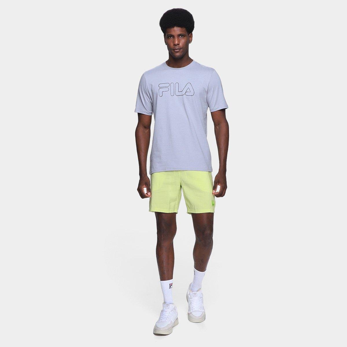 Camiseta Fila Letter Outline Masculina - Tam: P - 3