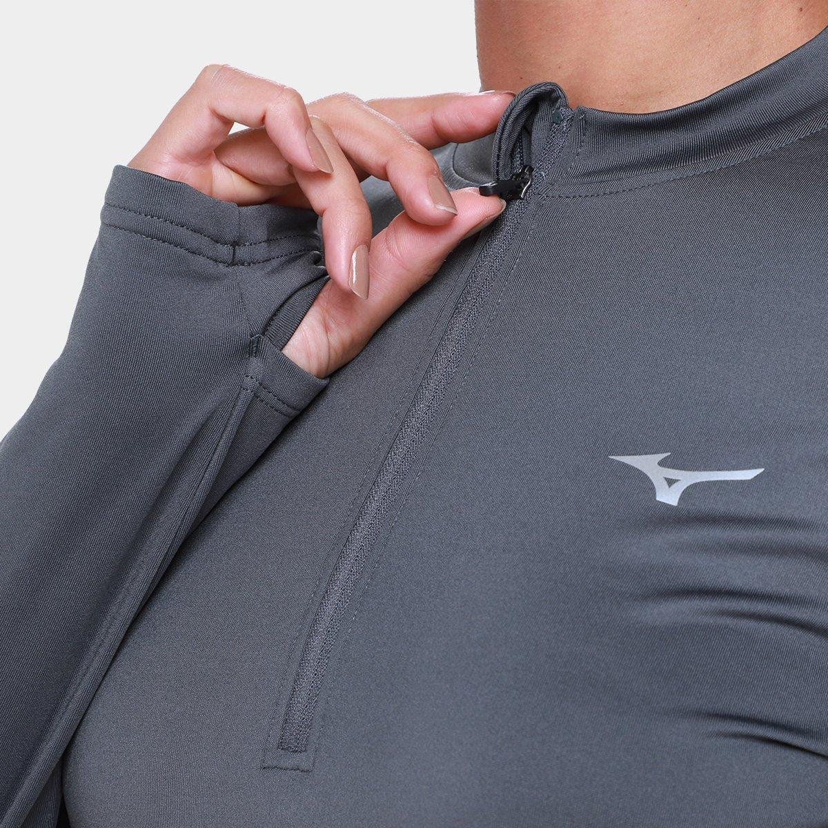 Camiseta Mizuno Térmica Manga Longa Feminina - Tam: GG - 2
