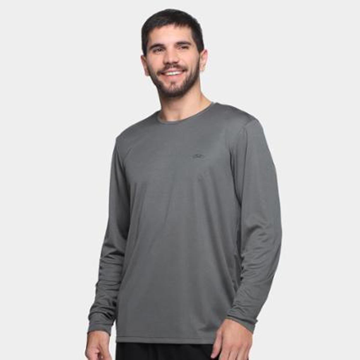 Camiseta Olympikus Essential Manga Longa Masculina - Tam: P - 1