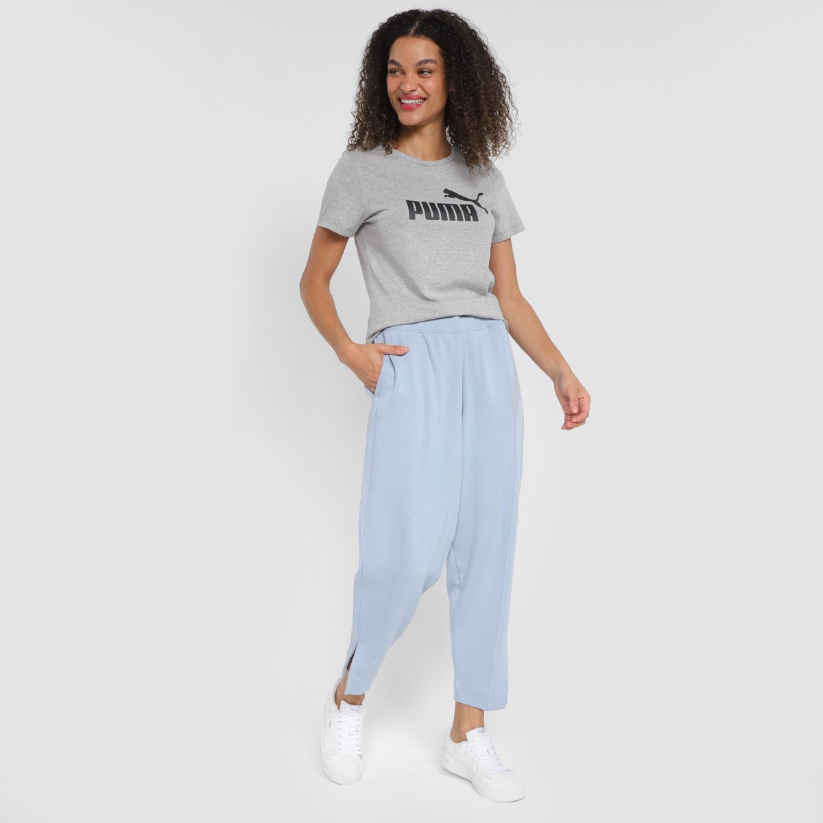 Camiseta Puma Ess Logo Feminina - Tam: P - 3