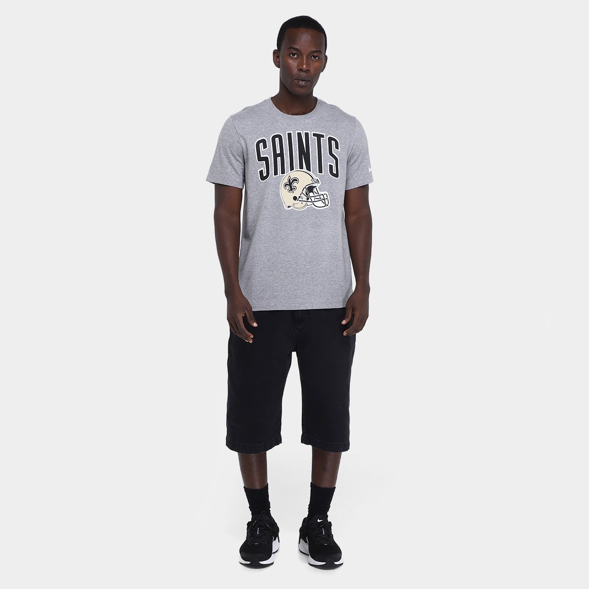Camiseta Nike NFL New Orleans Saints Ess Team Athletic Masculina - Tam: GG - 3