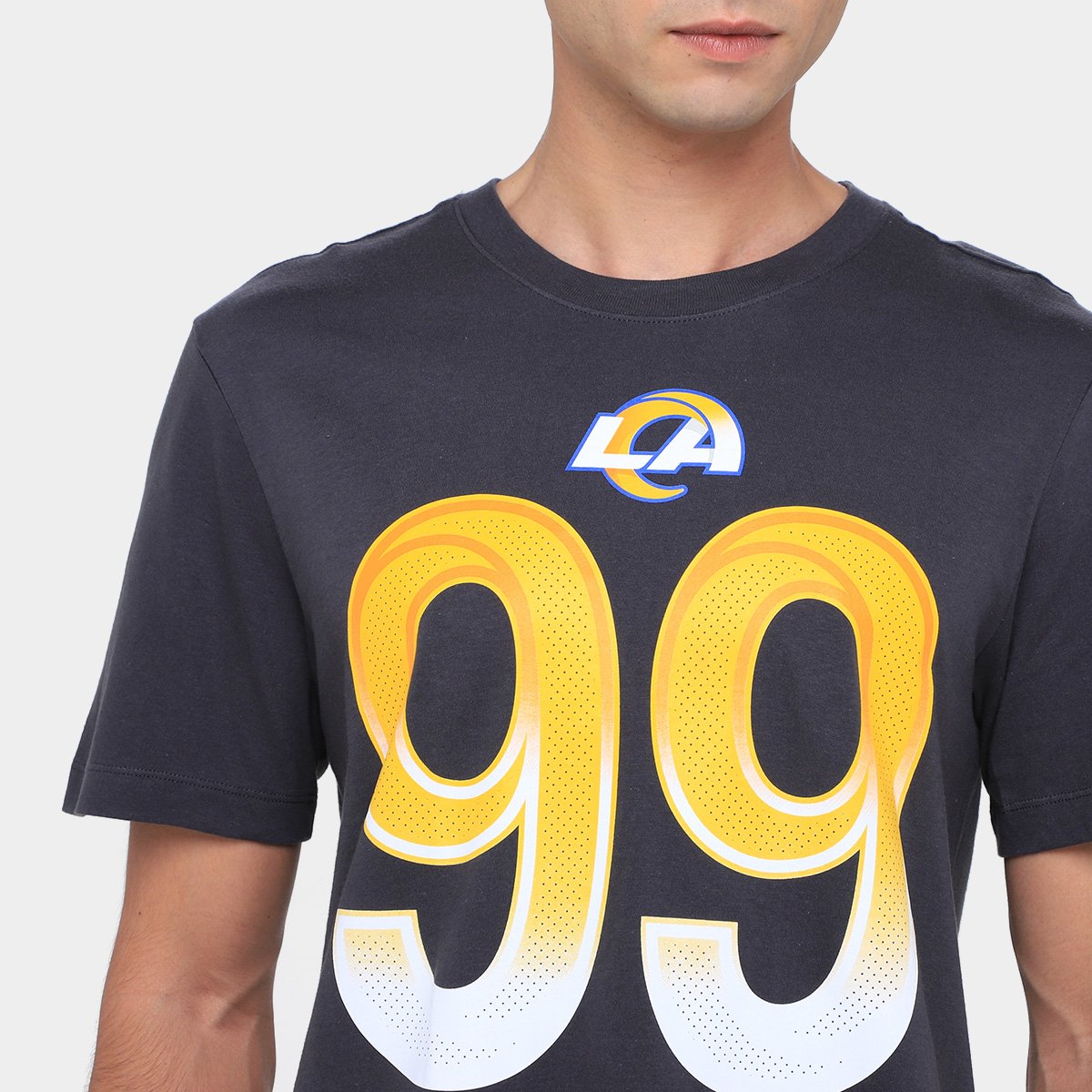 Camiseta NFL Los Angeles Rams Aaron Donald n° 99 Masculina - Tam: M - 2