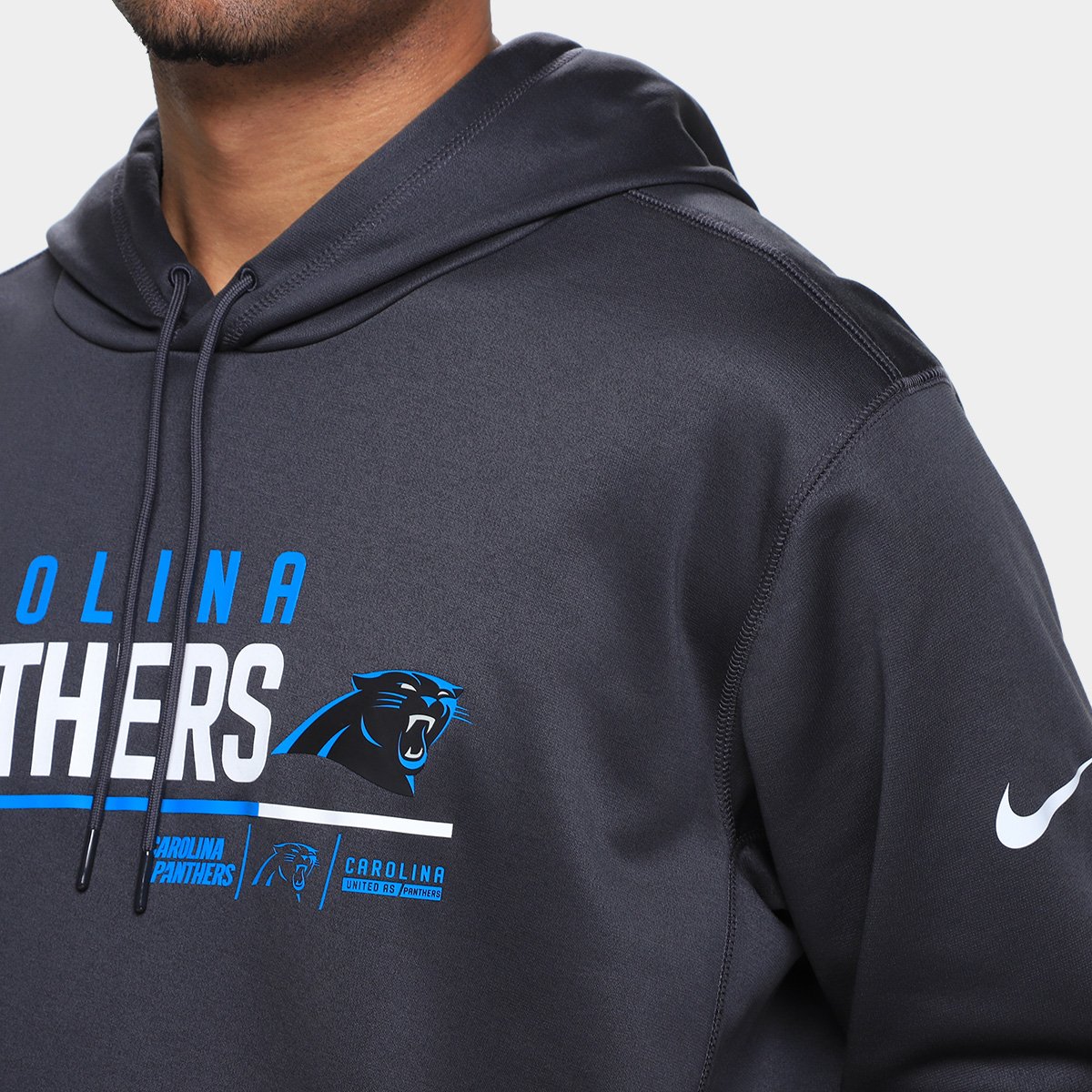 Moletom Nike NFL Carolina Panthers Therma C/ Capuz Masculino - Tam: P - 2