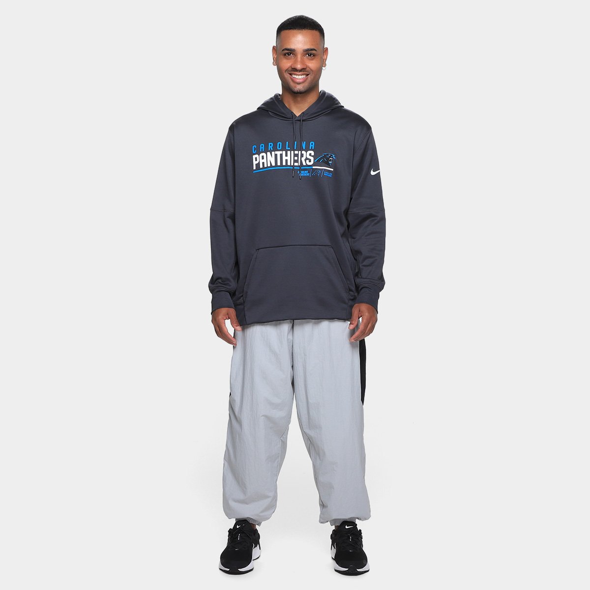 Moletom Nike NFL Carolina Panthers Therma C/ Capuz Masculino - Tam: P - 3