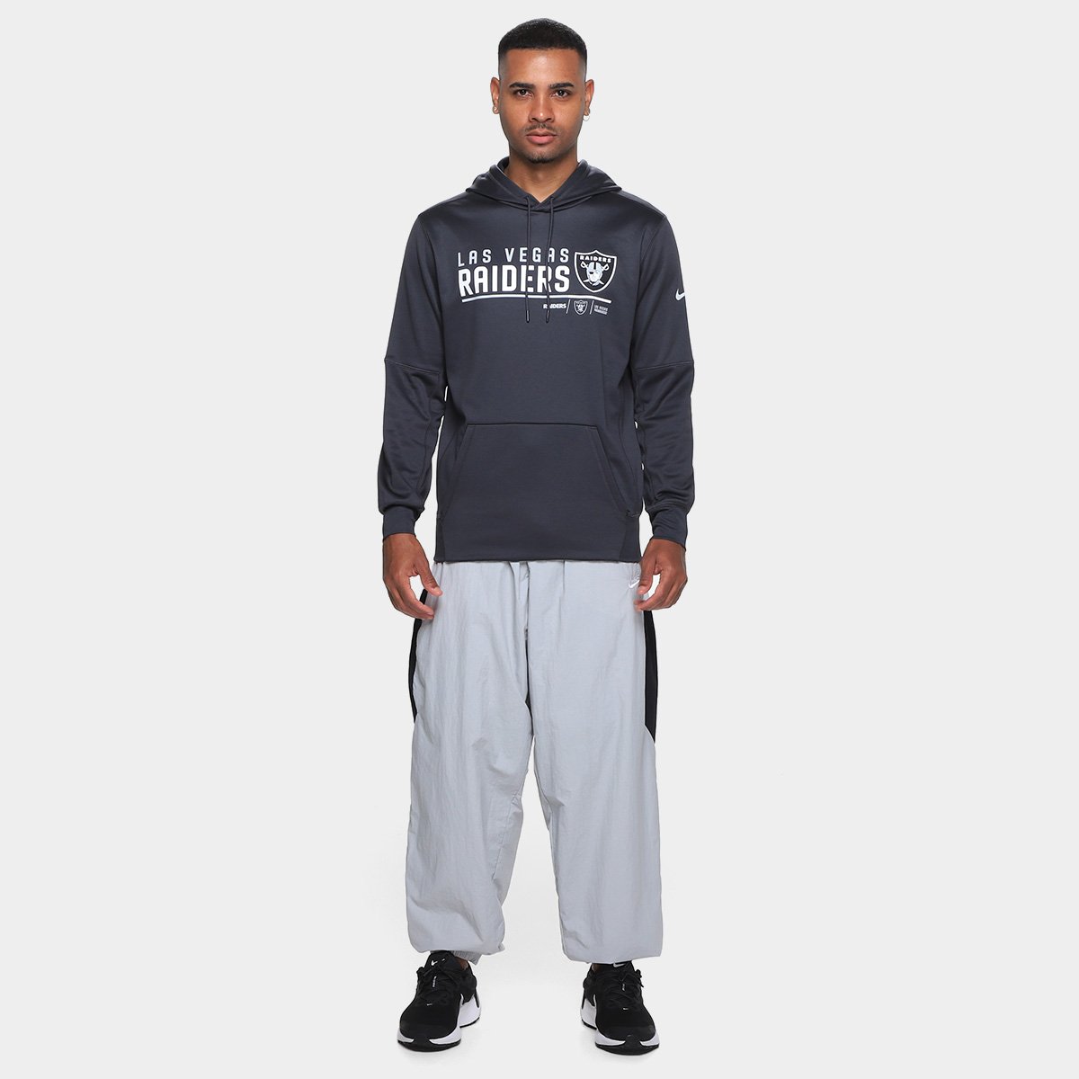 Moletom NFL Las Vegas Raiders Nike C/ Capuz Masculino - Tam: GG - 3