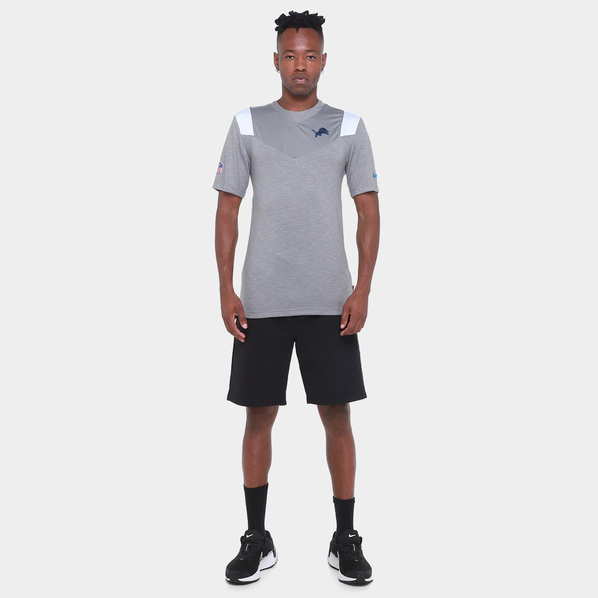 Camiseta NFL Detroit Lions Nike Dri-Fit Player Short Sleeve Top Masculina - Tam: P - 3