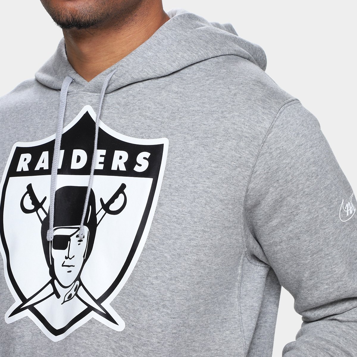 Moletom NFL Las Vegas Raiders Nike C/ Capuz Masculino - Tam: P - 2