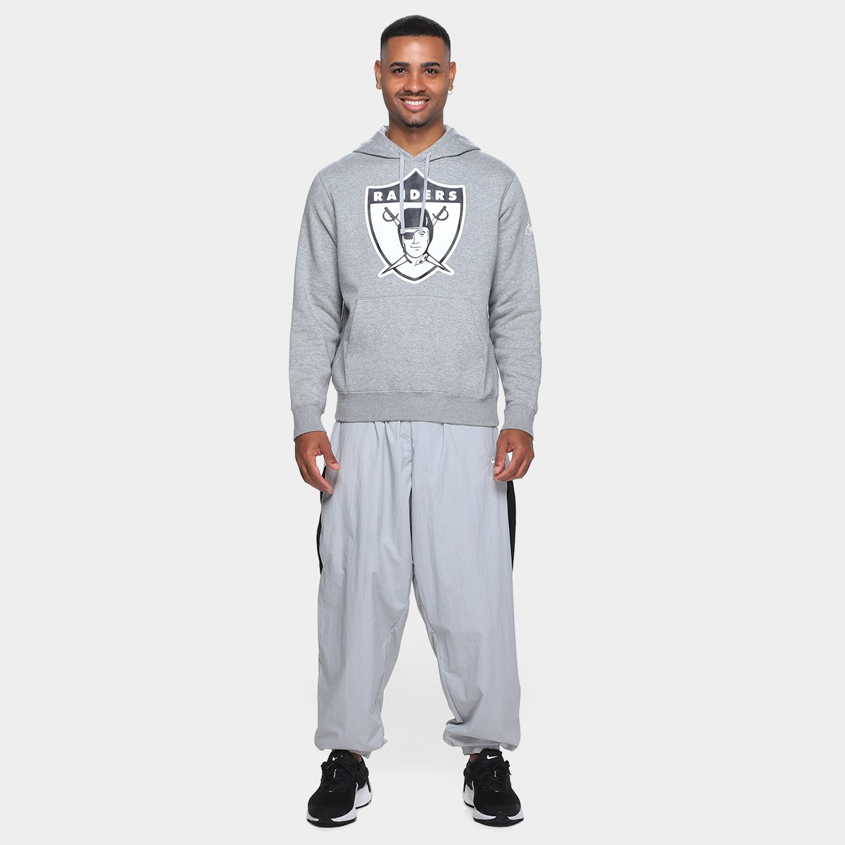 Moletom NFL Las Vegas Raiders Nike C/ Capuz Masculino - Tam: P - 3