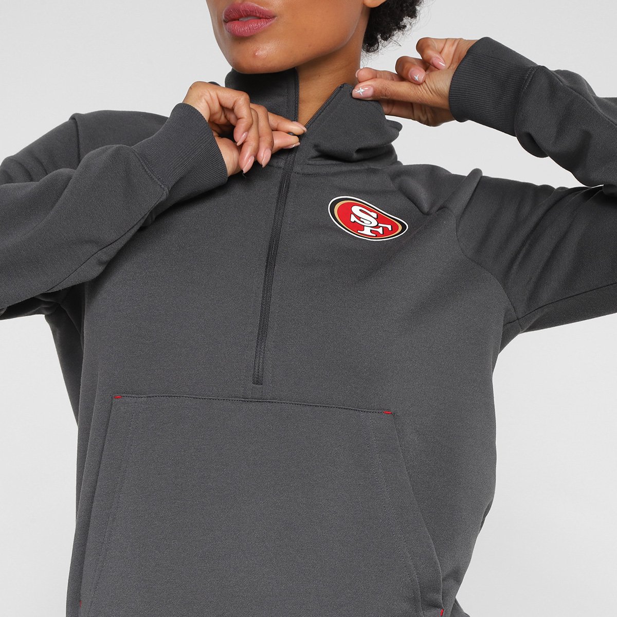 Blusa Manga Longa NFL San Francisco 49ers Nike Dri Fit Feminina - Tam: EP - 2