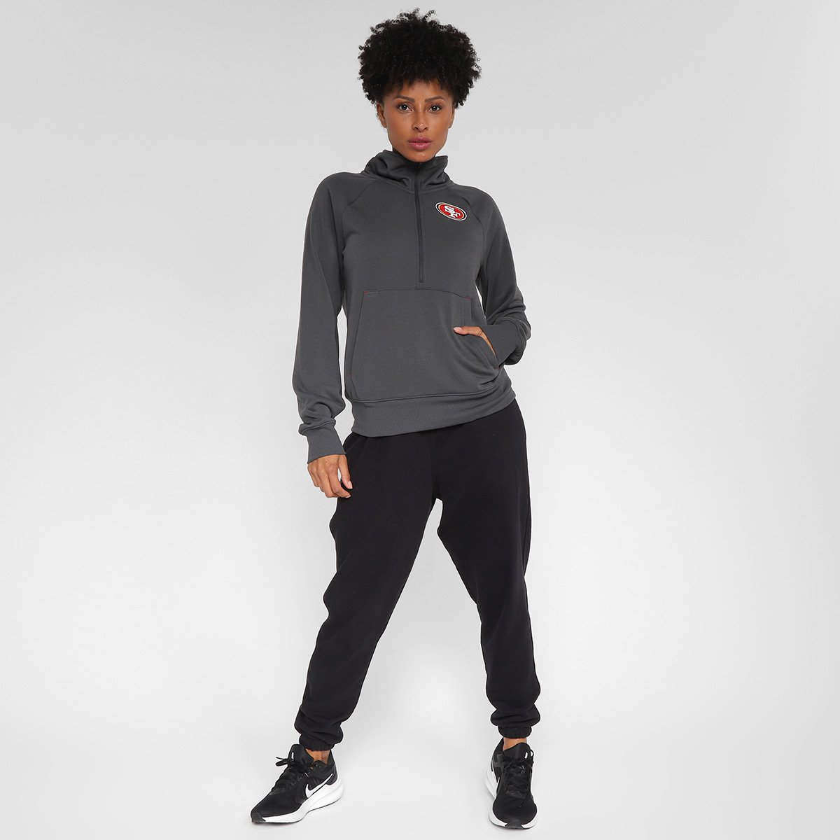 Blusa Manga Longa NFL San Francisco 49ers Nike Dri Fit Feminina - Tam: EP - 3