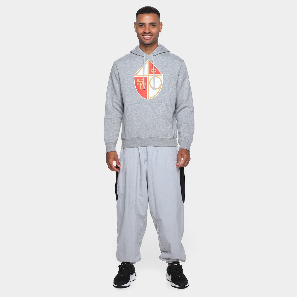 Moletom NFL San Francisco 49ers Nike C/ Capuz Masculino - Tam: P - 3