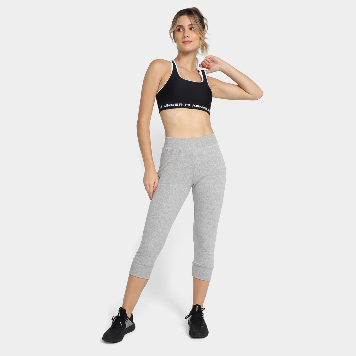 Calça Under Armour Fleece Crapri Feminina - Tam: EP - 3