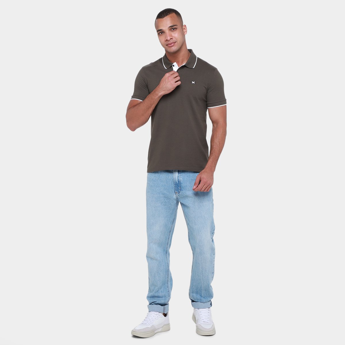 Camisa Polo Hering Lisa Masculina - Tam: GG - 3