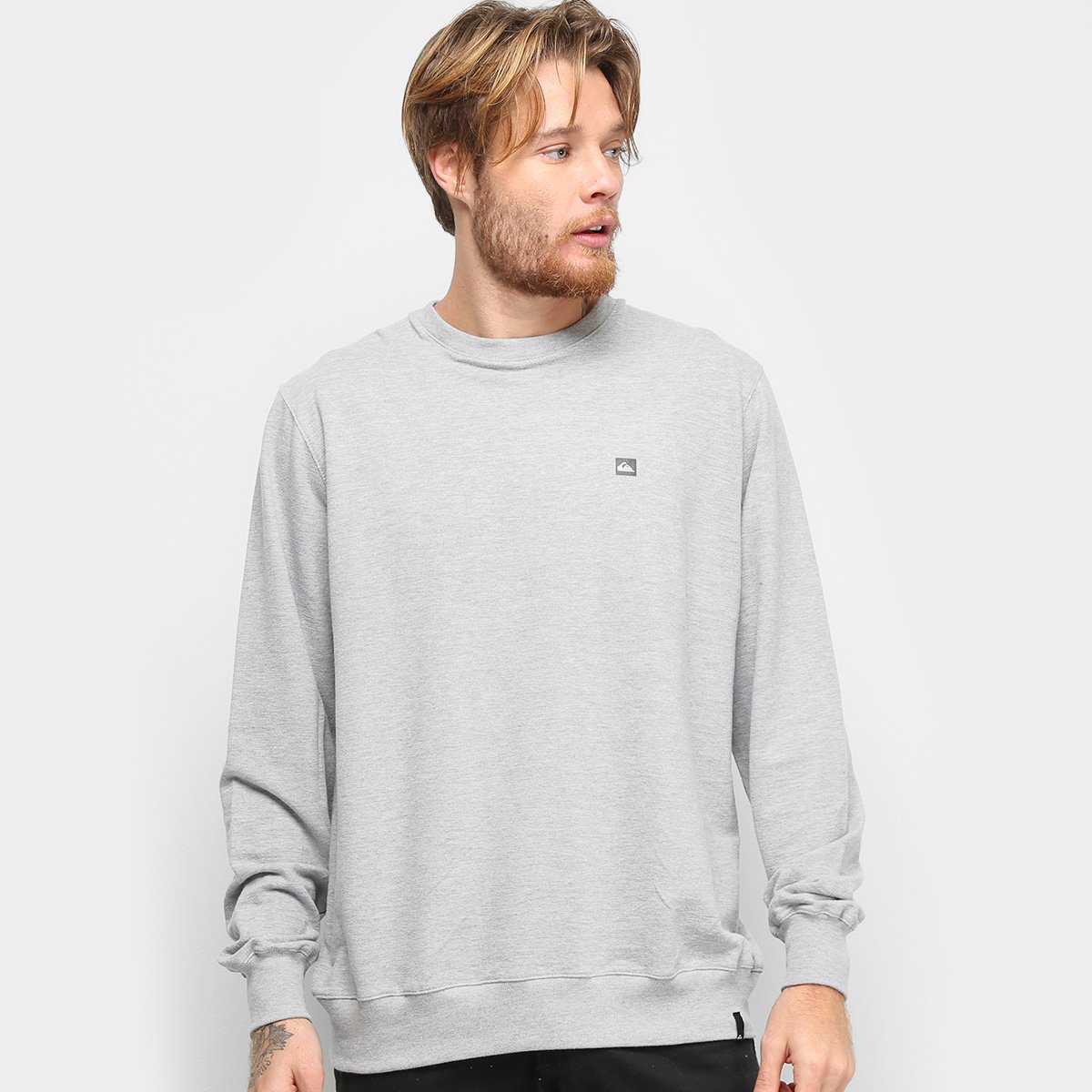 Moletom Quiksilver Careca Light Fleece Crew Masculino
