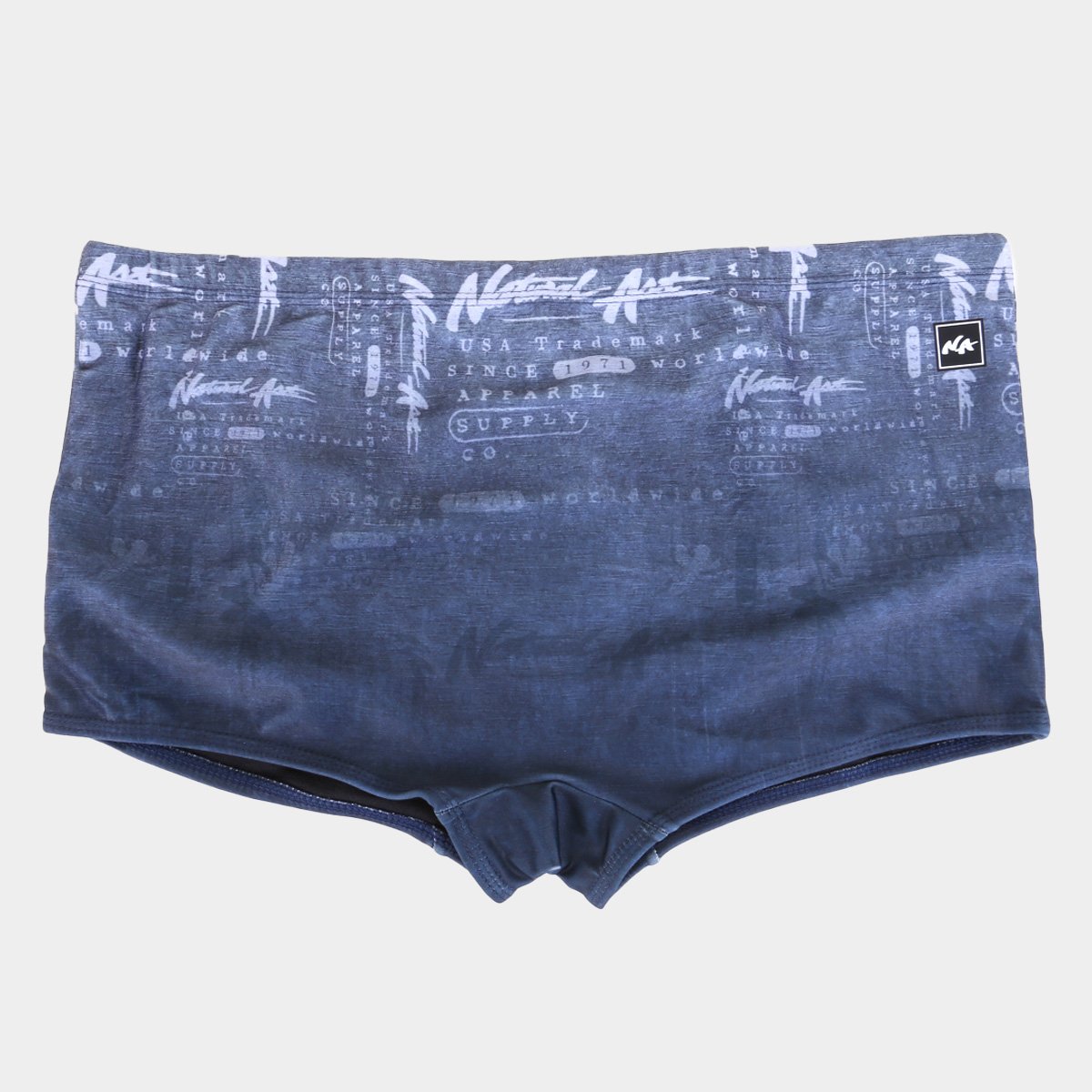 Sunga Boxer Natural Art Stamp Plus Size Masculina
