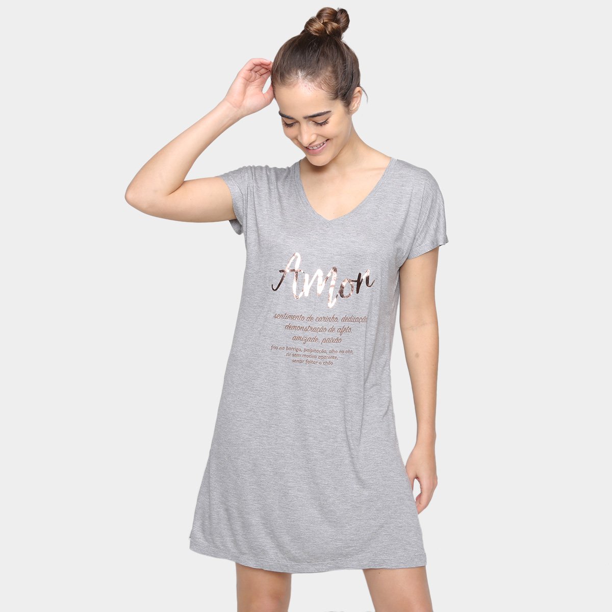 Camisola Hering Básica Manga Curta Feminina