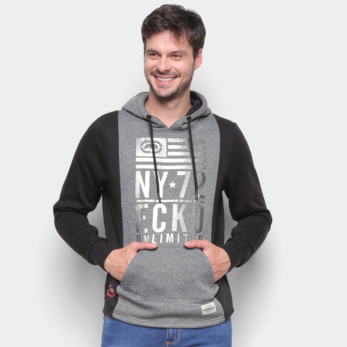 Moletom Ecko Fechado Alongado Masculino