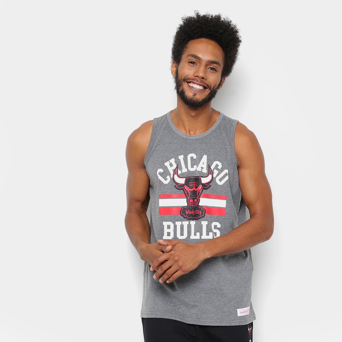 Regata Mitchell & Ness Time Arch Chicago Bulls Masculina