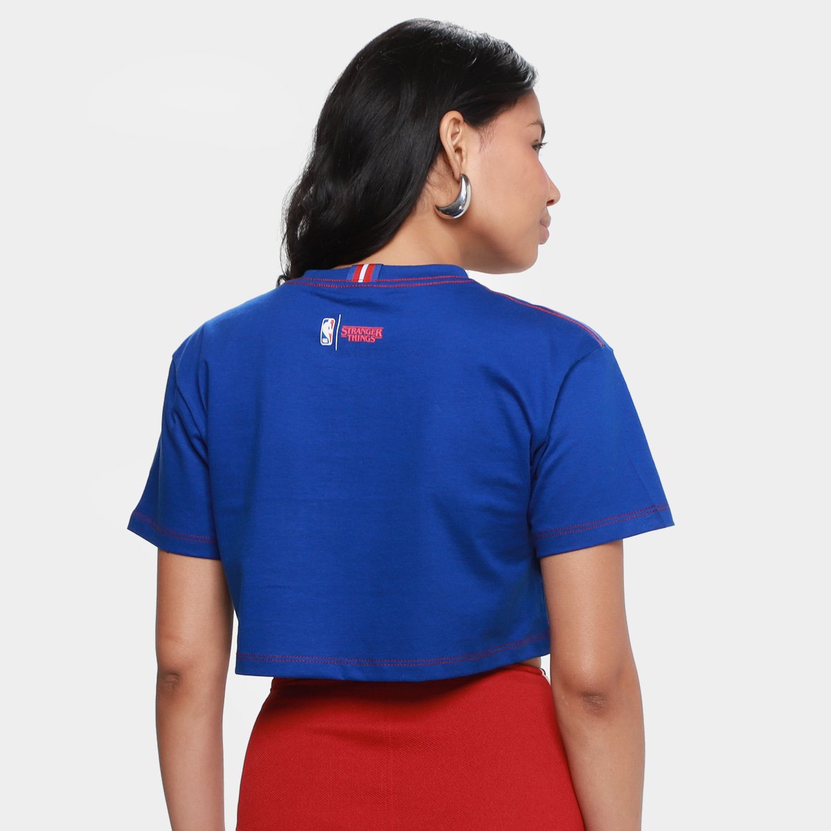 Camiseta Cropped NBA Mitchell & Ness Feminina - Tam: M - 1
