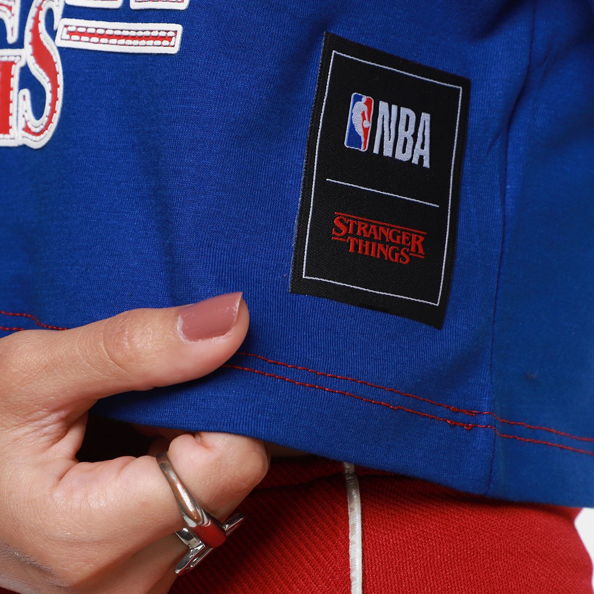 Camiseta Cropped NBA Mitchell & Ness Feminina - Tam: M - 3