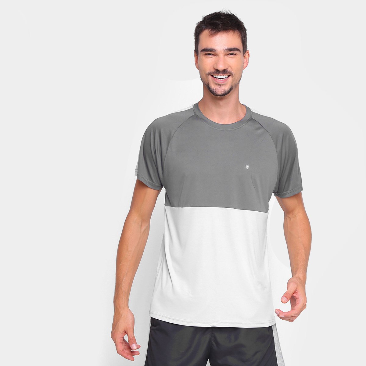 Camiseta Gonew Dry Touch Duo Color Slim Masculina