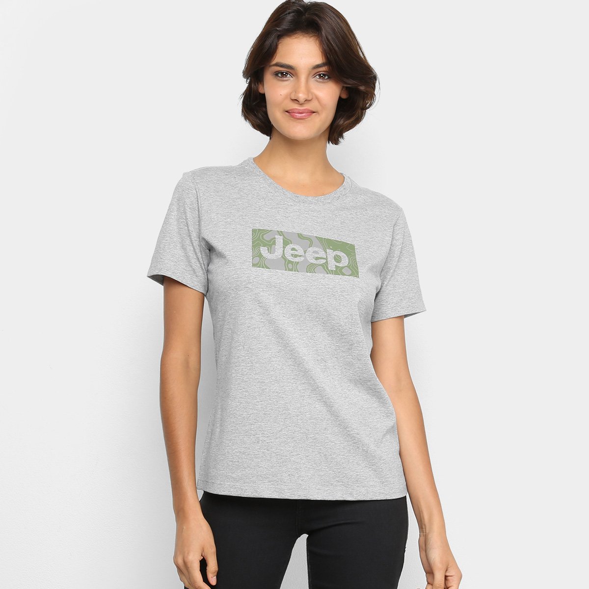 Camiseta Jeep Camuflada Mask Feminina