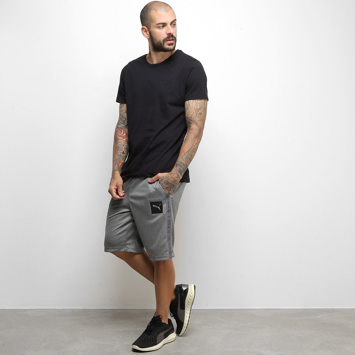 bermuda puma tec sports interlock