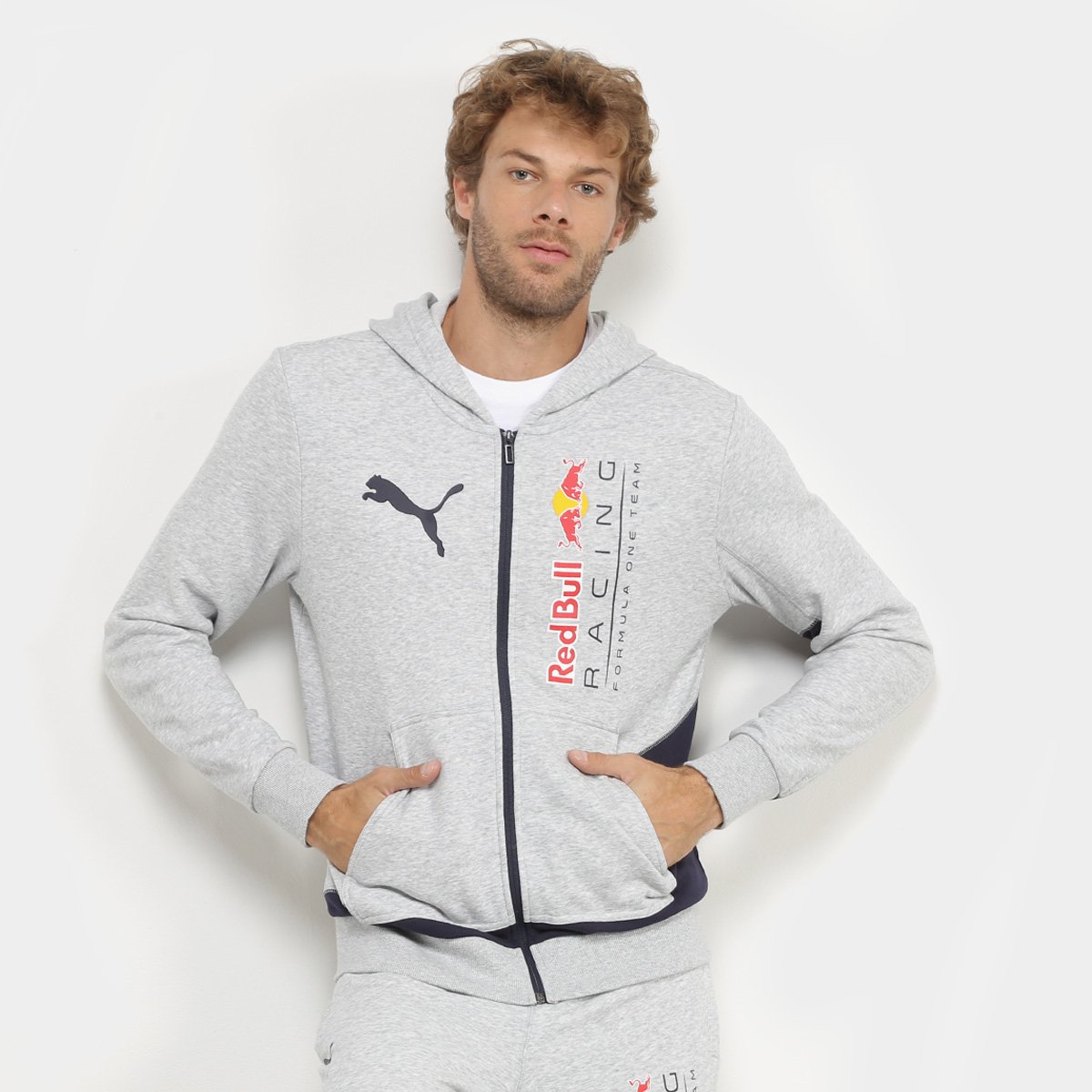 Jaqueta Puma Rbr Logo Hooded Sweat Masculina