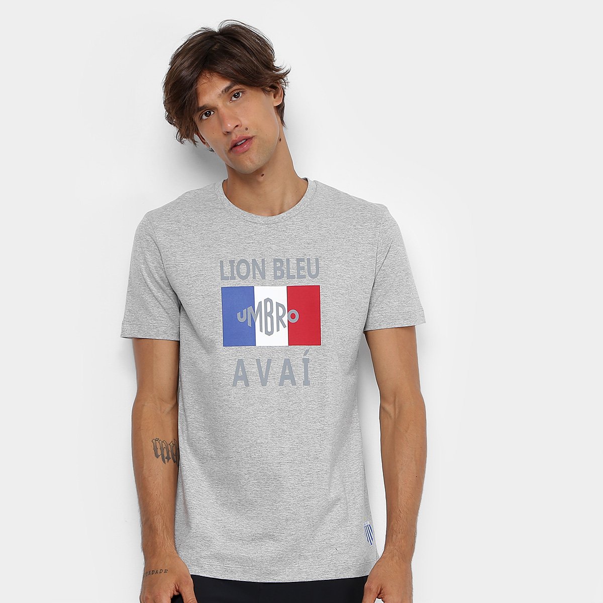 Camiseta Avaí Lion Bleu Umbro Masculina - Tam: P