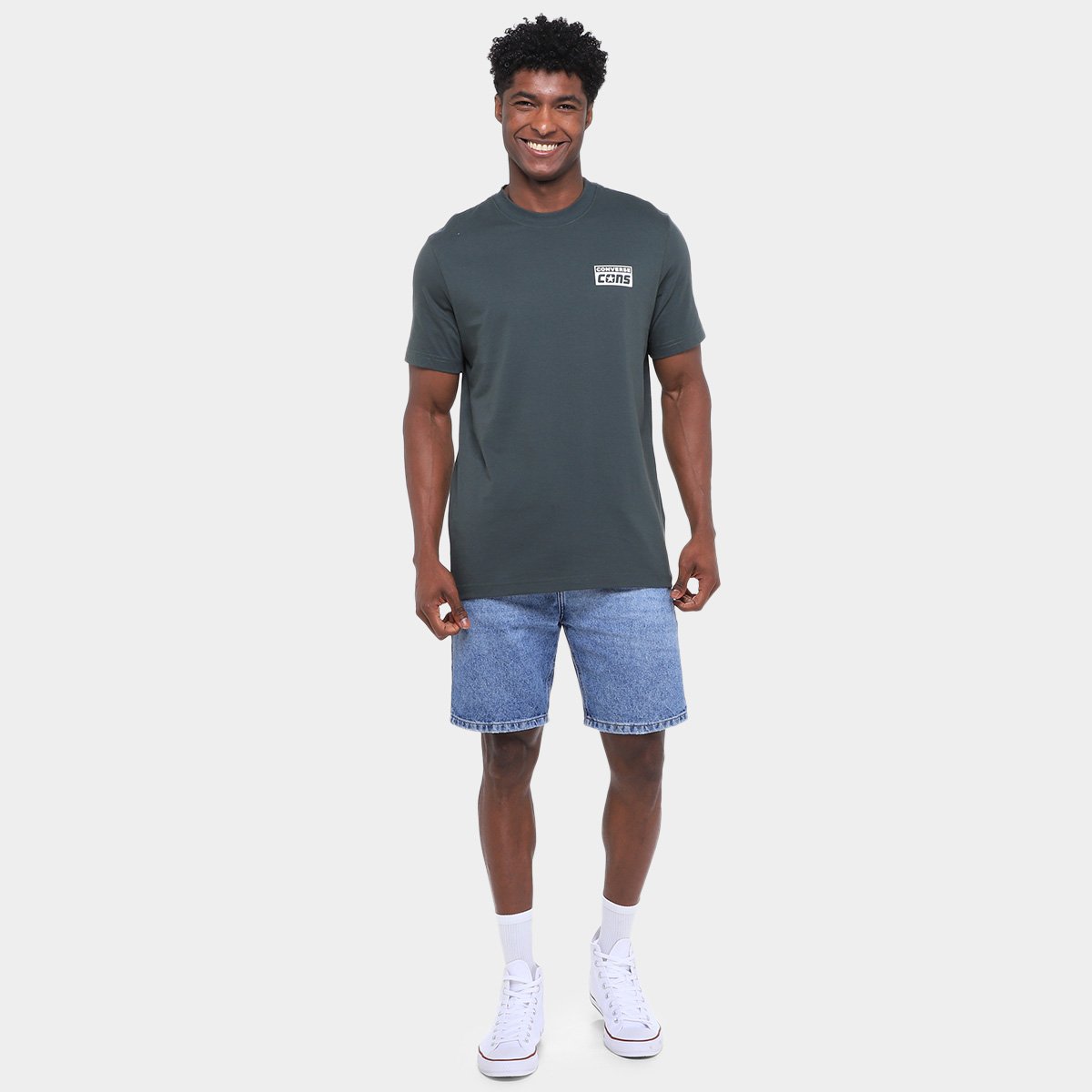 Camiseta Converse Graphic Tee Masculina - Tam: P - 4