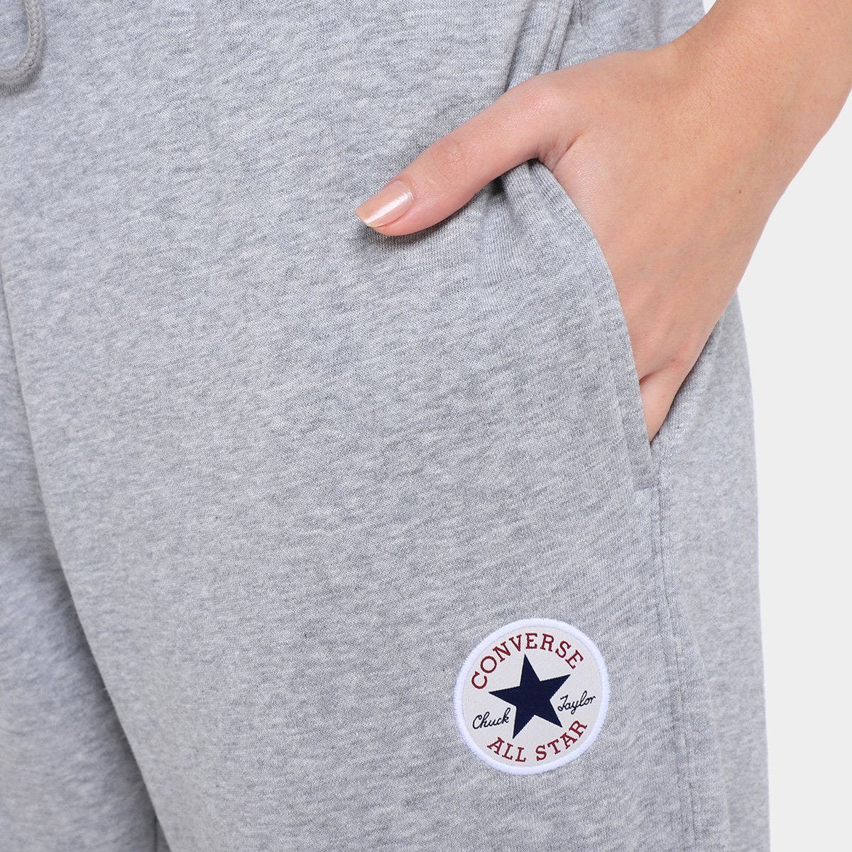Calça Moletom Converse Go-To Patch Feminina - Tam: M - 2