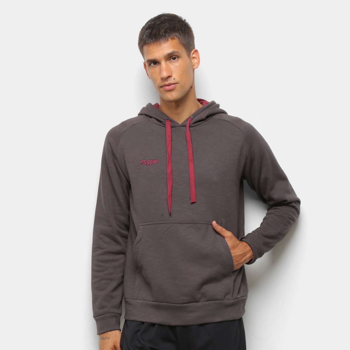Moletom Topper Básico Canguru Masculino