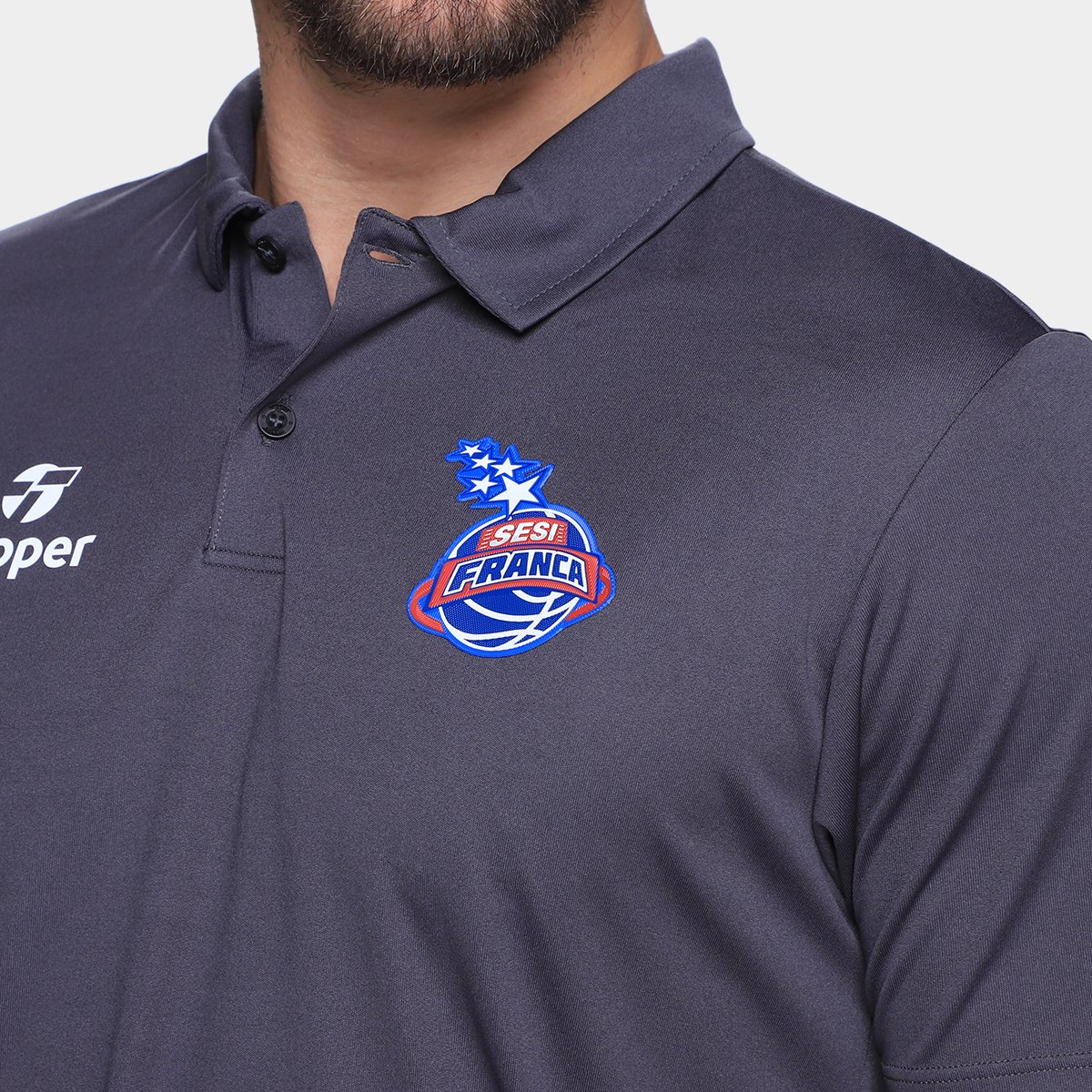 Camisa Polo Topper Franca Treino CT Masculina - Tam: P - 2