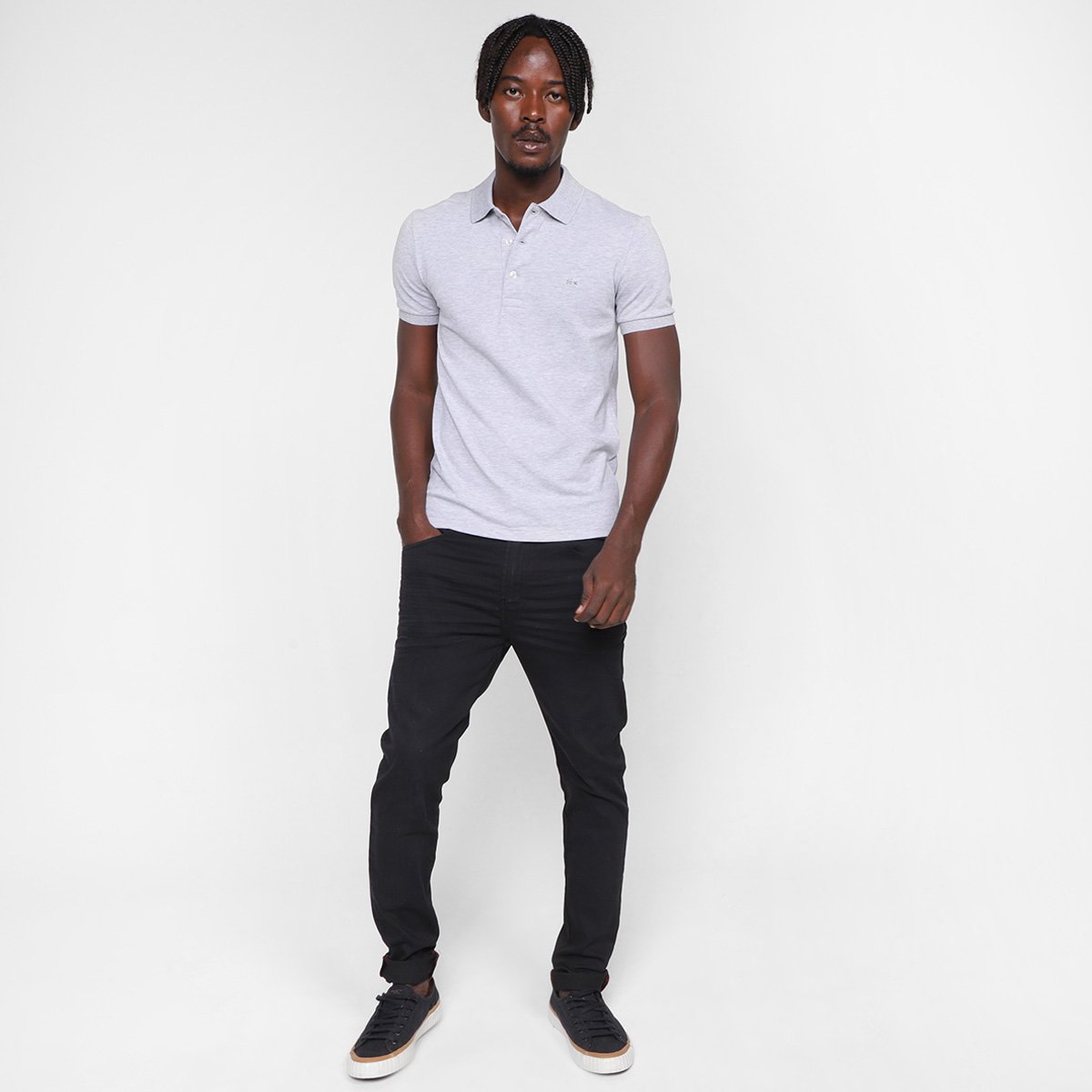 Camisa Polo Lacoste Slim Fit Masculina - Tam: XEEGG - 3