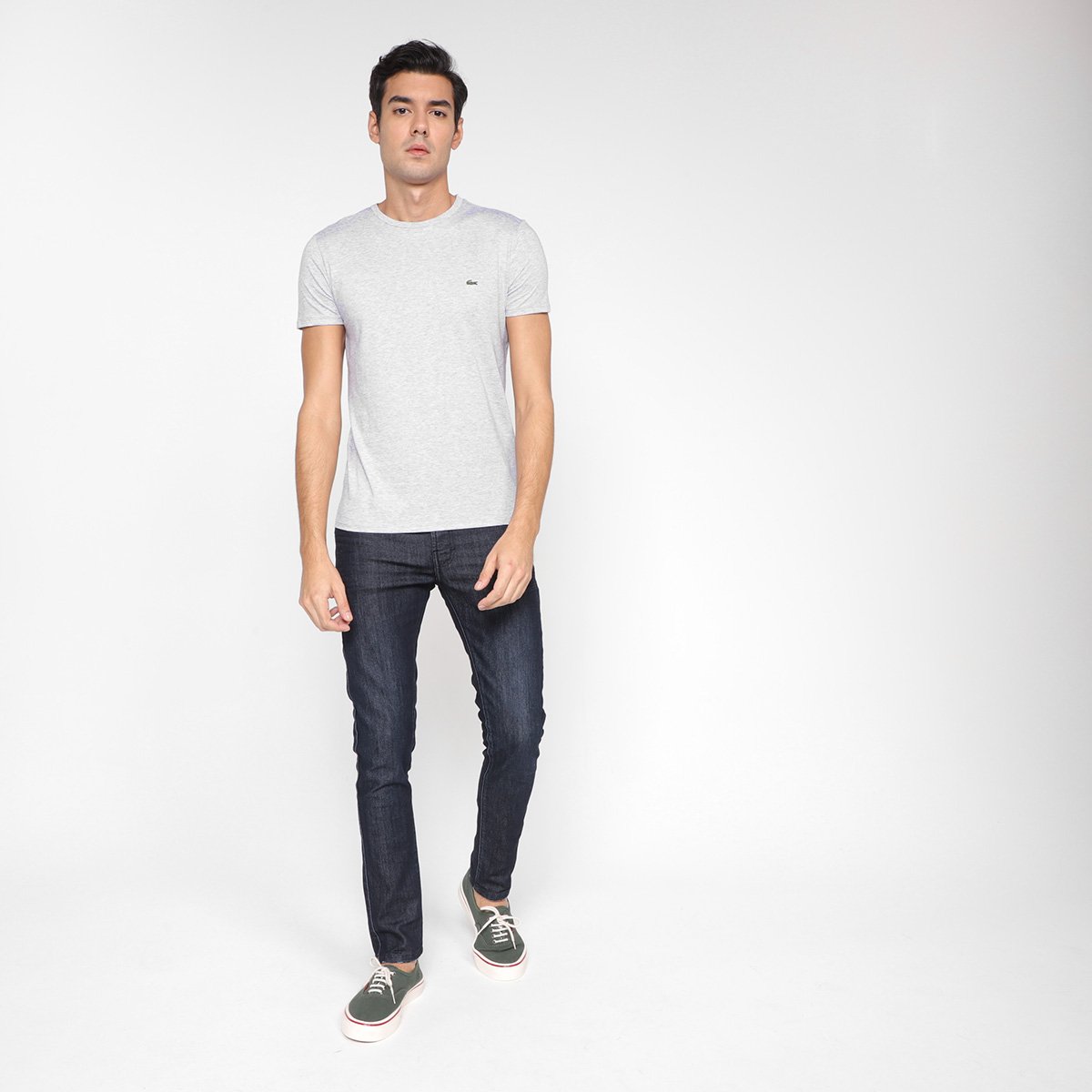Camiseta Lacoste Logo Masculina - Tam: XEEGG - 3