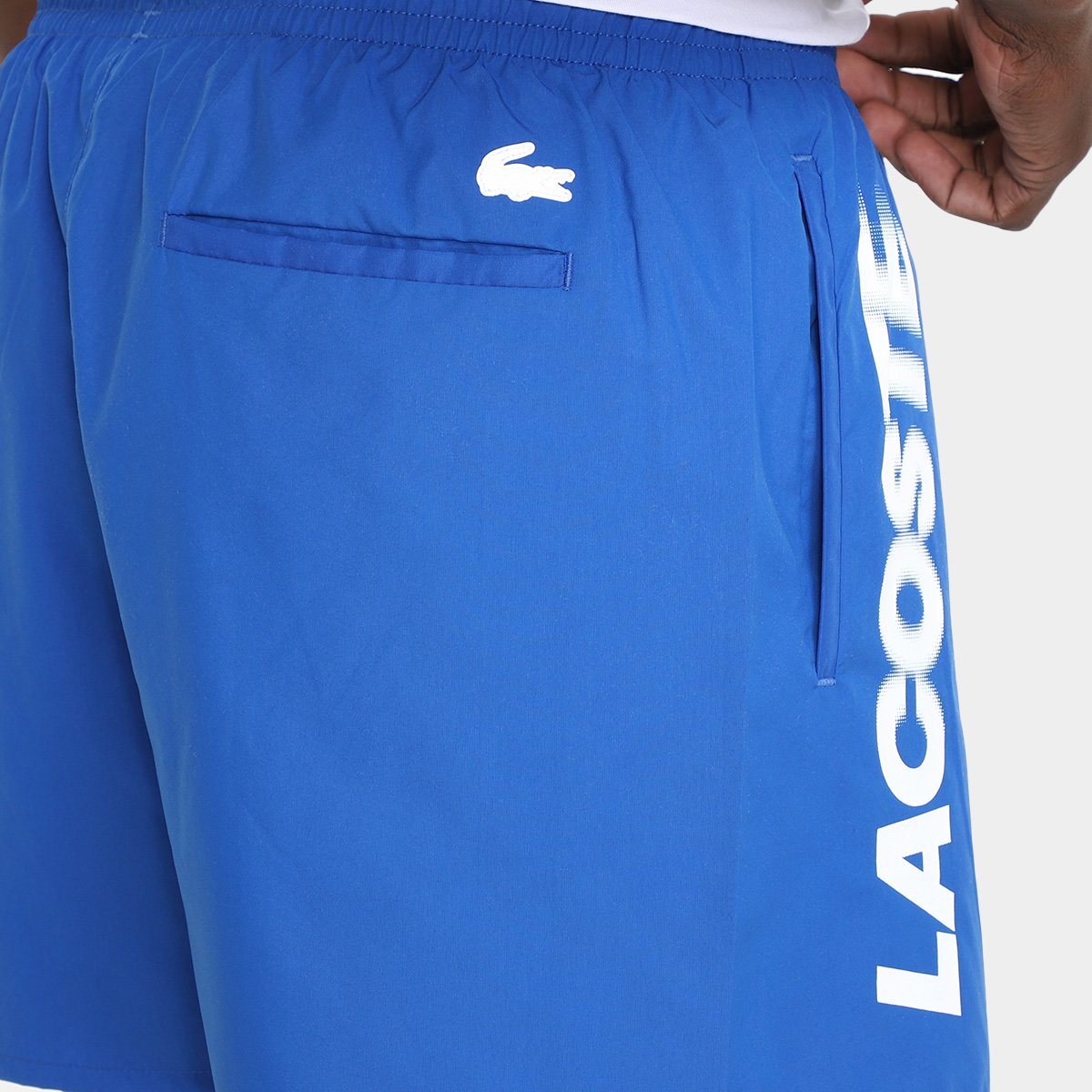Short de Banho Lacoste Estampa Tafetá Masculino - Tam: G - 2