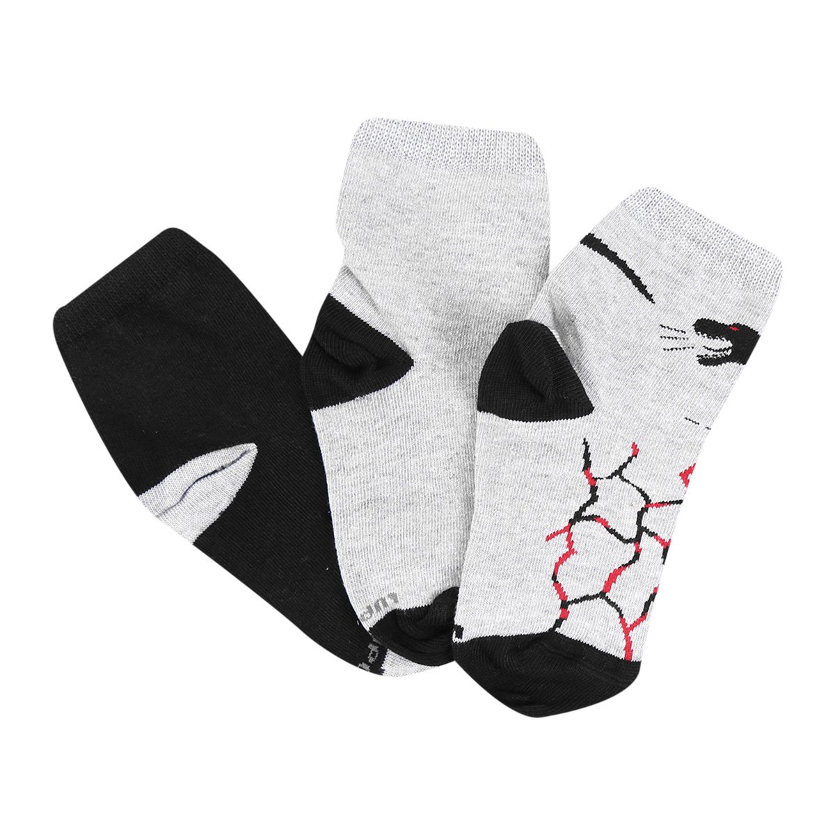 Kit Meia Infantil Lupo Cano Médio 3 Peças