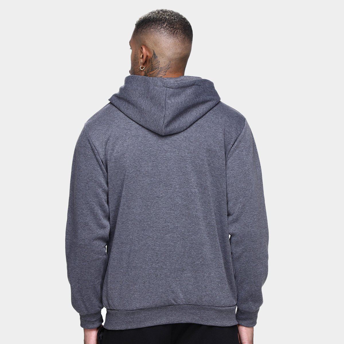 Moletom Broken Rules Patch Canguru Capuz Masculino - Tam: M - 1