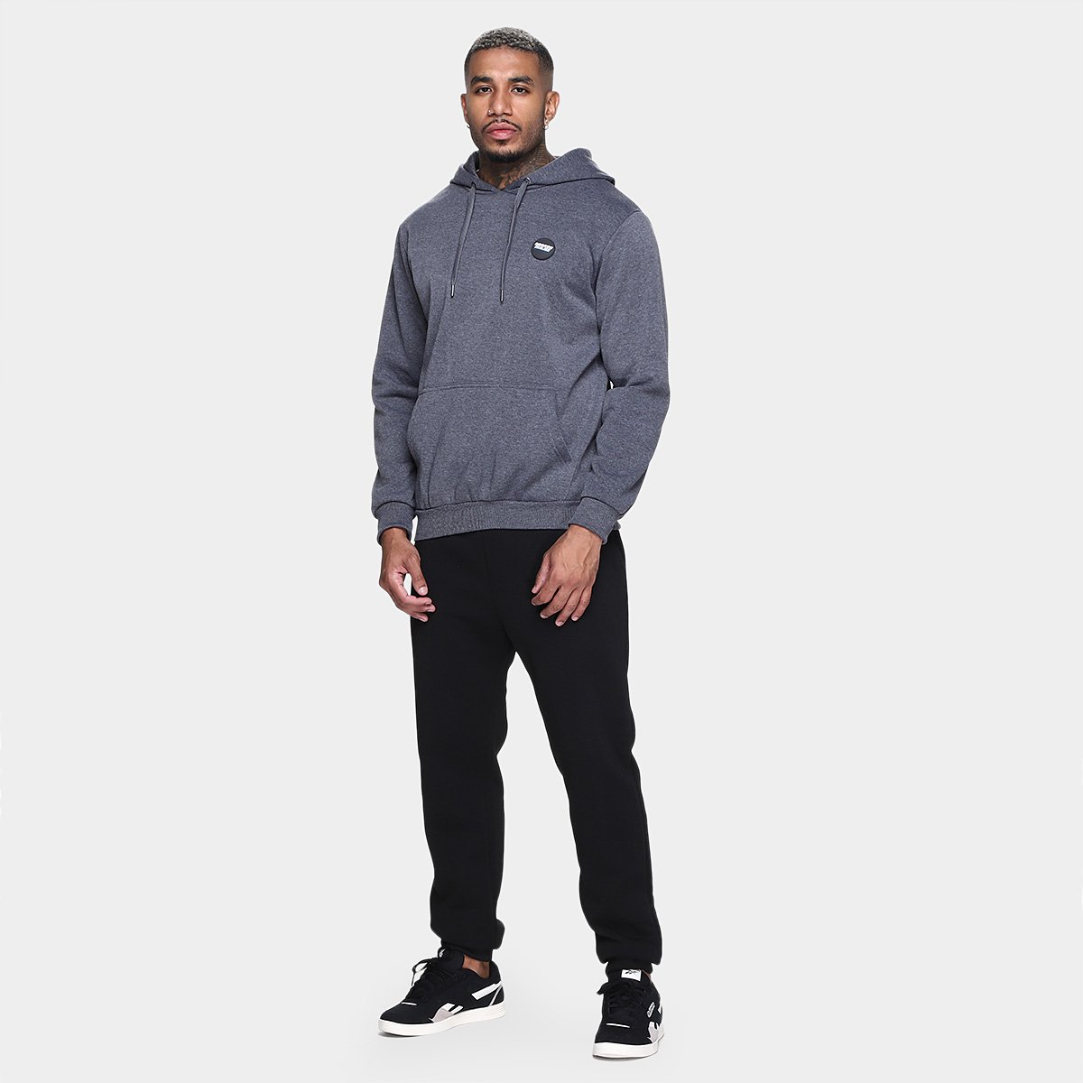 Moletom Broken Rules Patch Canguru Capuz Masculino - Tam: M - 3